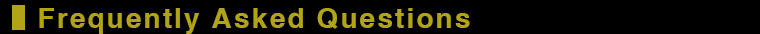 Frequently Asked Questions